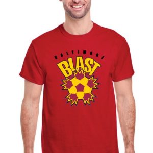 Baltimore Blast 1980 Logo MISL Soccer TRI-BLEND Tee Shirt - Retro Soccer Tee