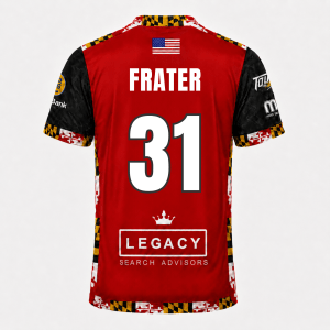 2025/2026 Game Worn Kevaughn Frater Red Jersey