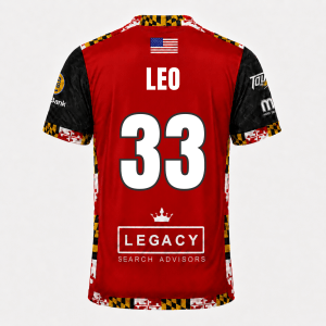 2025/2026 Game Worn Leo Espinoza Red Jersey