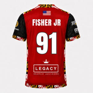 2025/2026 Game Worn Oneil Fisher Jr Red Jersey