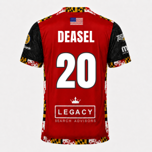 2025/2026 Game Worn Mike Deasel Red Jersey