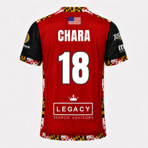 2025/2026 Game Worn Eber "Chara" Ospina Red Jersey