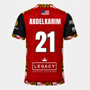 2025/2026 Game Worn Ayoub Abdelkarim Red Jersey