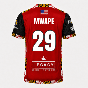 2025/2026 Game Worn Kelvin Mwape Red Jersey